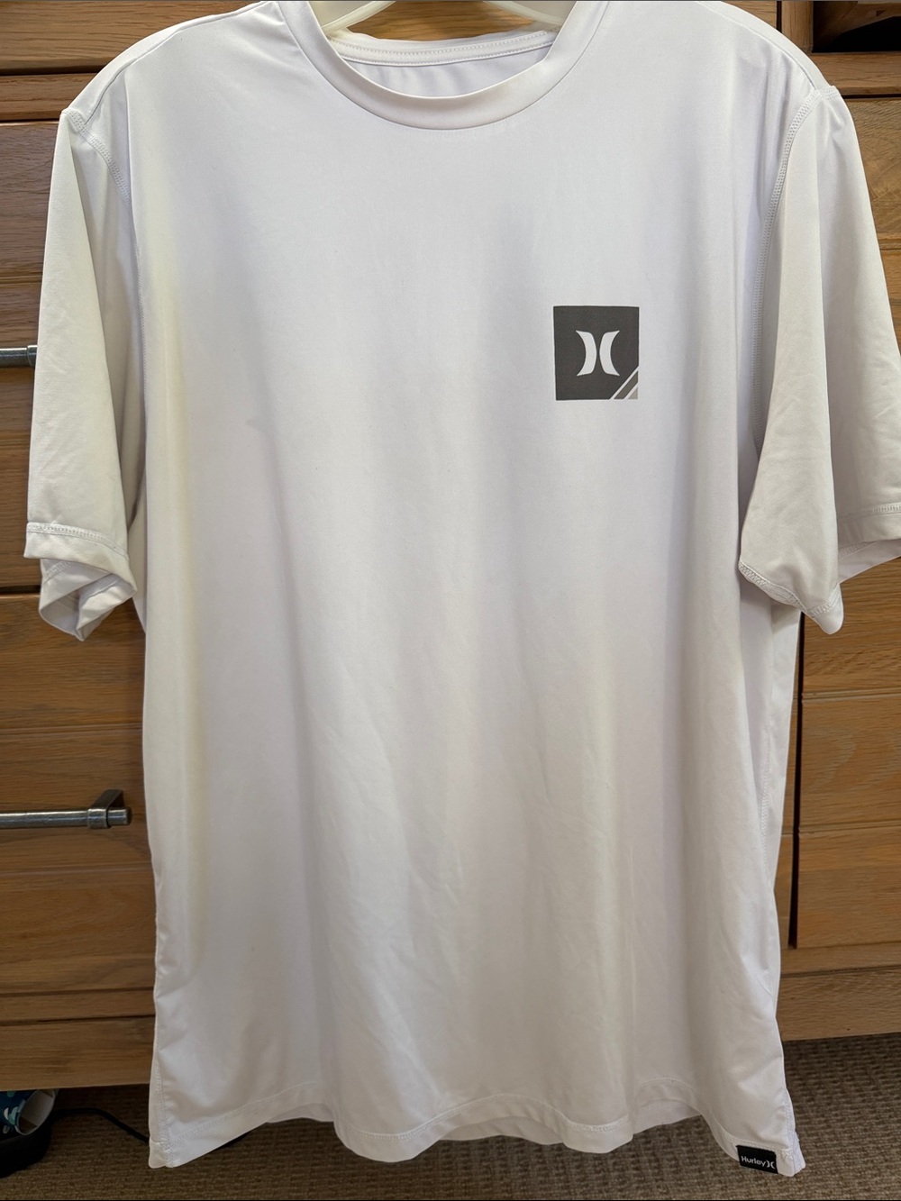 Hurley White Short Sleeve Logo Performance Tee
